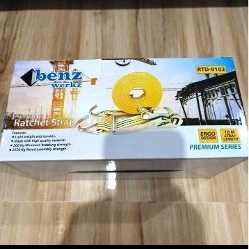 Ratchet tie down Benz 10m / BENZ Ratchet tie Down 10m