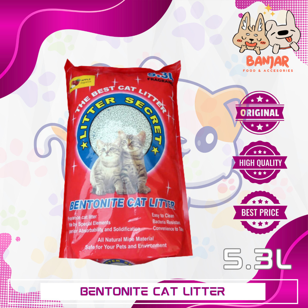 Pasir Bentonite Cat Litter Secret 5.3 Liter