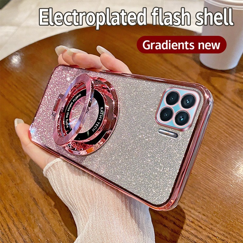 HP Soft Case OPPO Reno 4F Casing Silikon Untuk OPPO Reno4 F Reno4F SPH2209 Casing berkilau Berlapis 