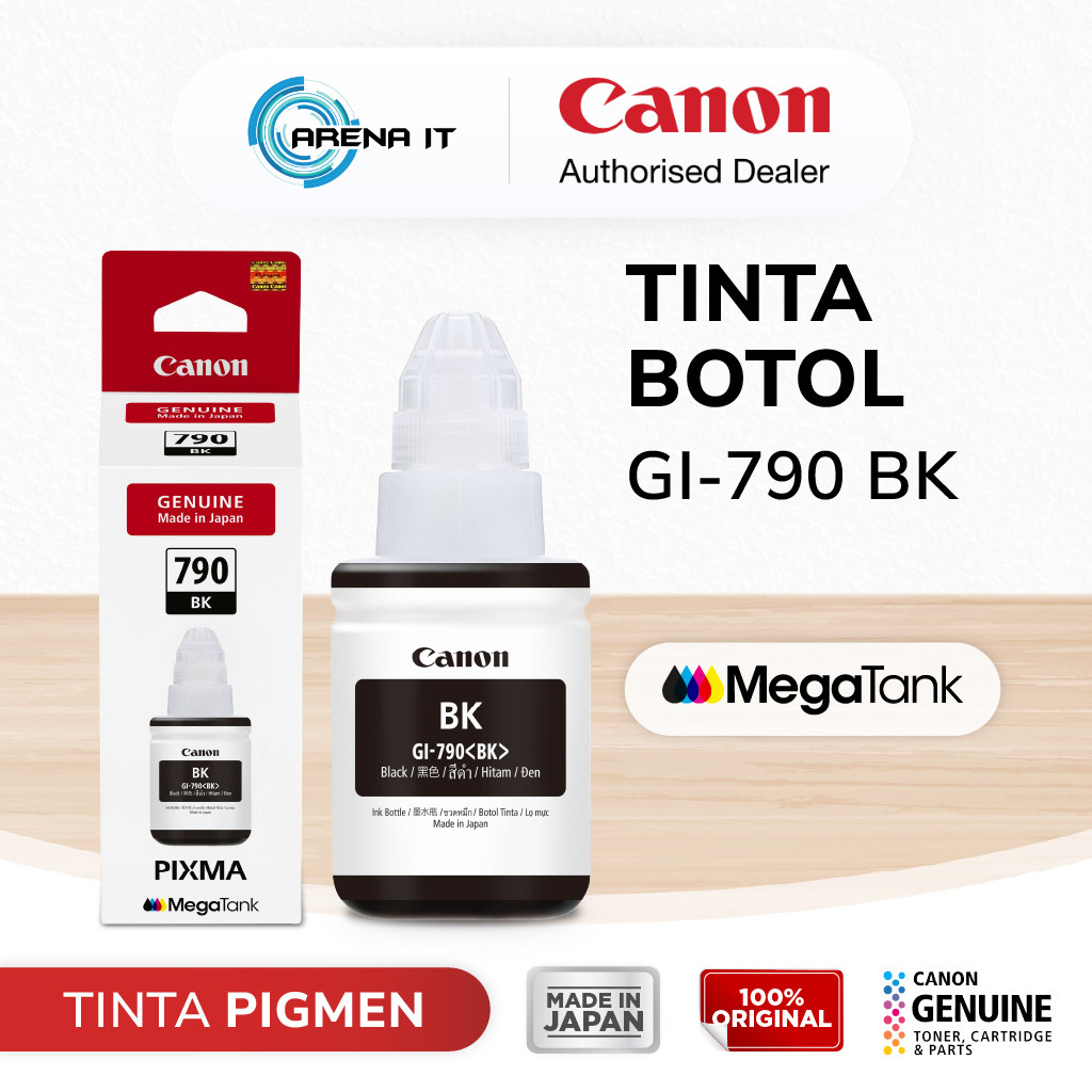 Tinta Original Canon 790 Black GI790B - Tinta Canon G1010 G2010 G3010 G4010