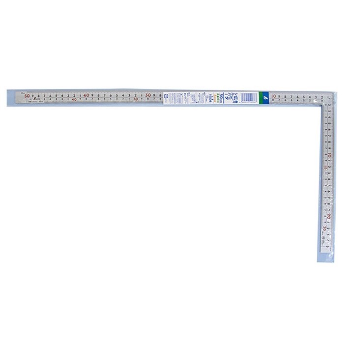 

SHINWA 10036 Penggaris Siku 50cm x 25cm Curved Scale Wide Pita Silver 50 x 25 cm