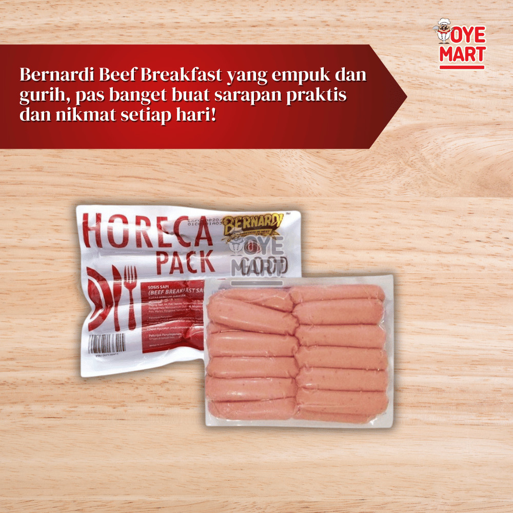 

JUN Bernardi Horeca Beef Breakfast Sosis gr Berkualitas