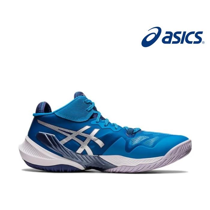 Sepatu Volley Asics Metarise Volleyball Island Blue Pure Silver - 40