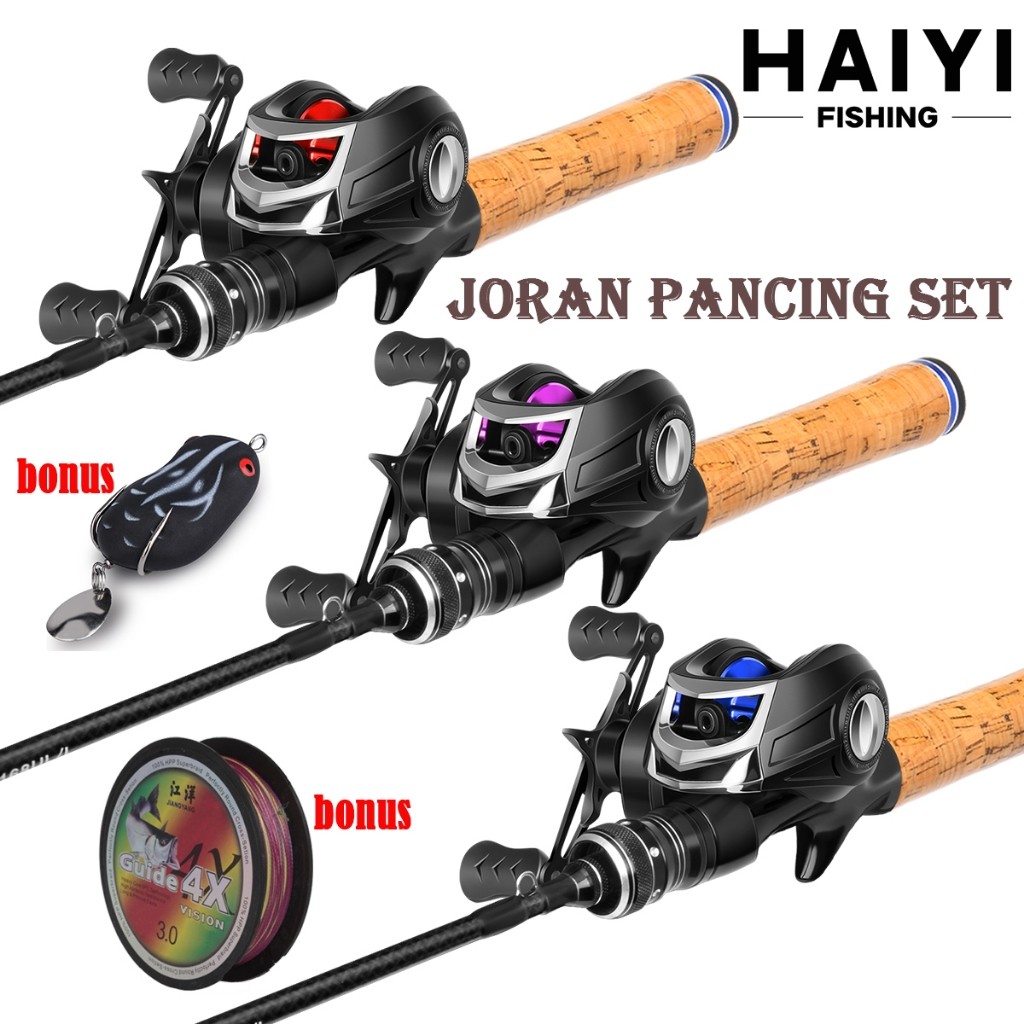 [TERLARIS] HAIYI FISHING Joran UL carbon 165M/1.8M/1.98M lentur 3-6Lbs carbon padat/Joran ultralight