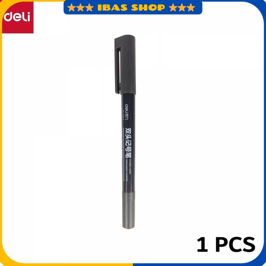 

Pena Permanen Dual Head Tip Marker Pens Waterproof - 6823