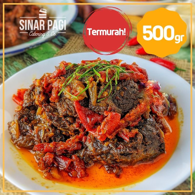 

DENDENG SAPI BALADO BASAH PREMIUM SINAR PAGI 500 gram