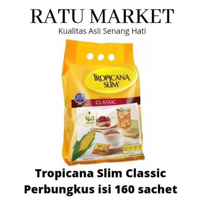 

Tropicana Slim Sweetener Classic 160 Sachet Gula Diabetes