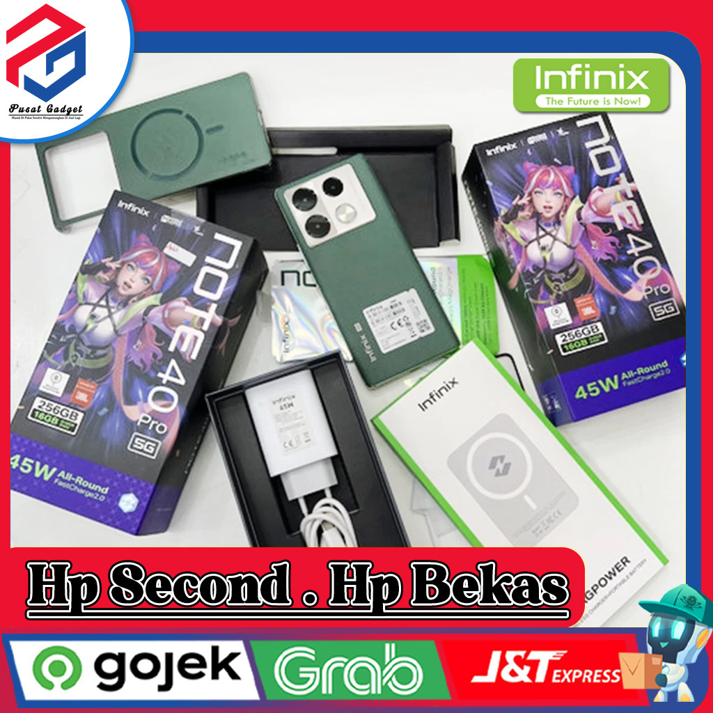 Infinix Note 40 Pro 4G | 5G Ram 8 Rom 256GB Second Pusat Gadget