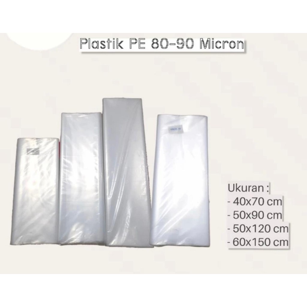 Plastik PE packing bungkus ikan koi hidup tebal 90 micron MURAH JUMBO