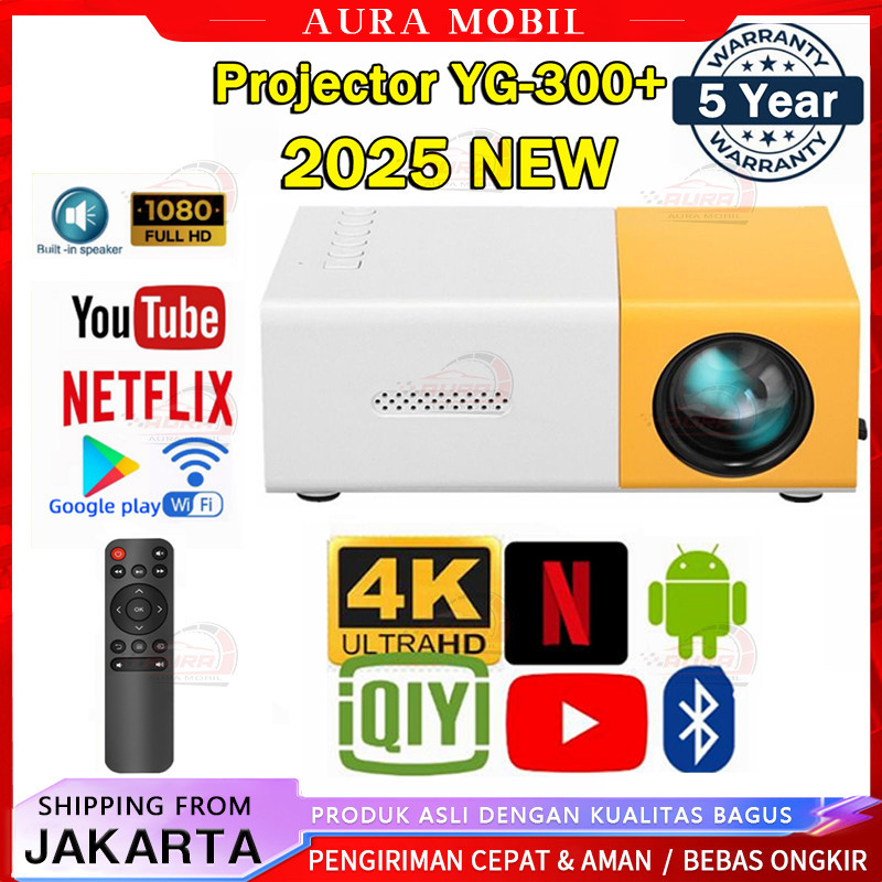 Proyektor Mini YG300 Portable Led Mini Proyektor Hp Mini Home Theater HDMI Mini Proyektor Proyektor 