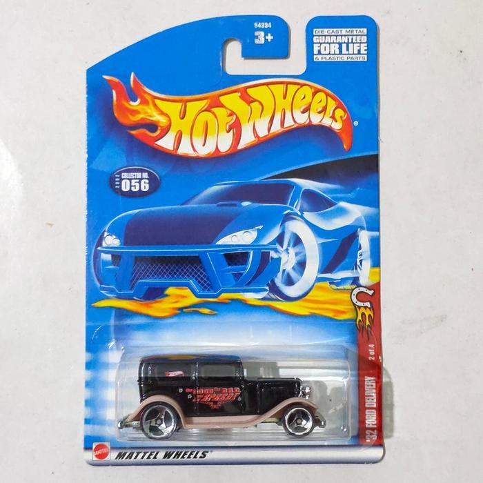 TR99 Hotwheels Hot Wheels 1932 32 Ford Sedan Delivery hitam coklat 2002