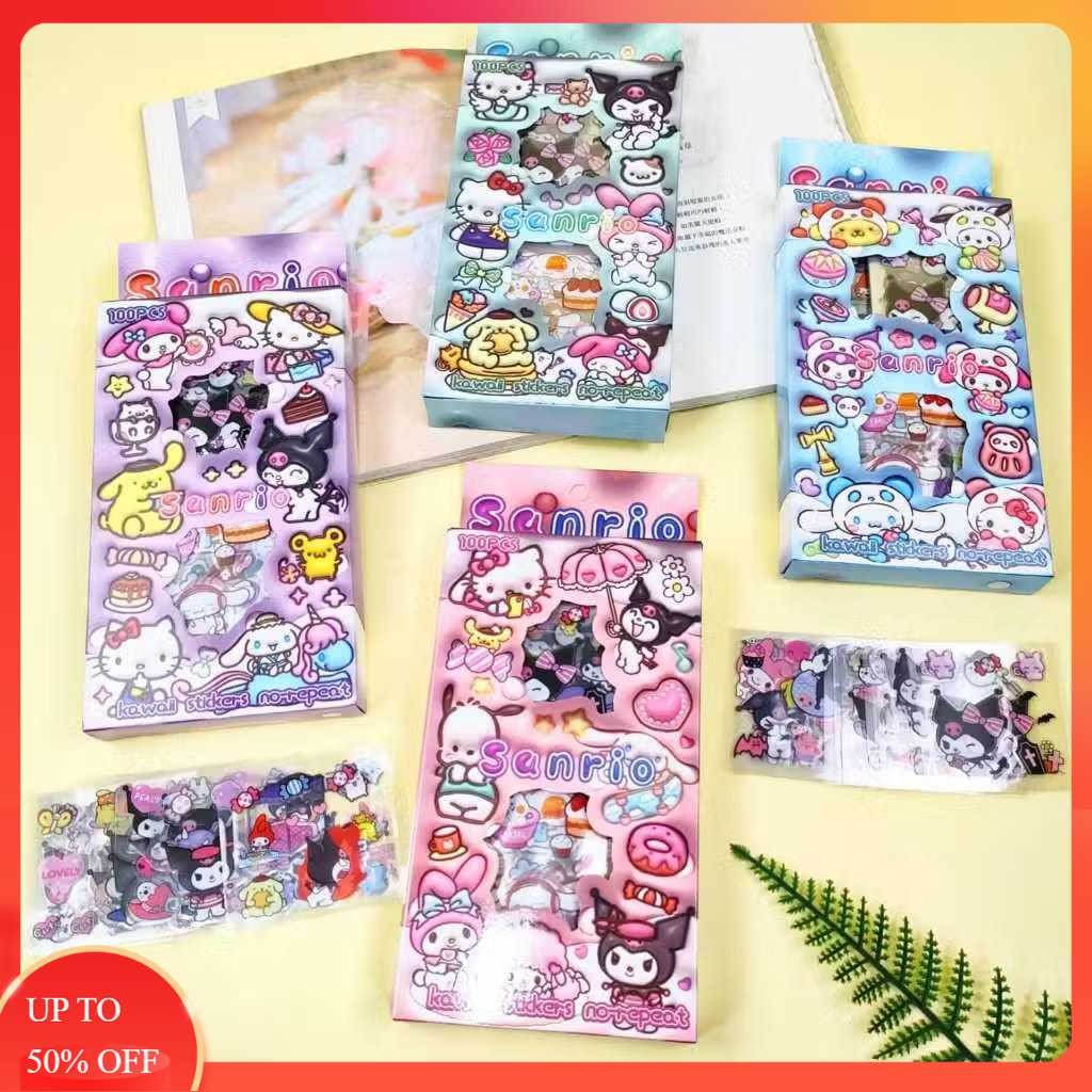 

Stikecr Momo isi 100 Lembar Sticker Momo Rainbow 100 Lembar Stiker Kuromi Lotso Cinnamoroll Murah