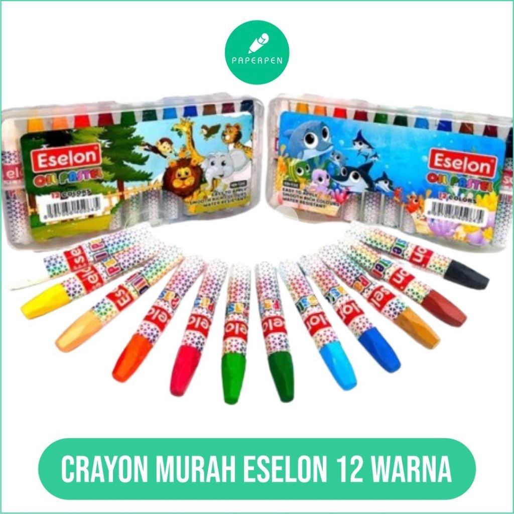 

(CCATK) Crayon Murah Eselon 12 Warna/Crayon Anak