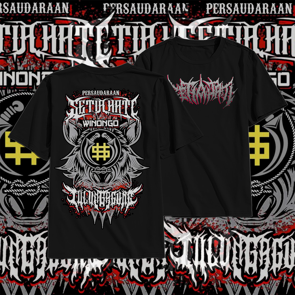 KAOS PRIA WANITA TERBARU-BAJU PSHT-KAOS PSHT BUJANG GANONG TERBARU KAOS TERATE KAOS DISTRO PSHT