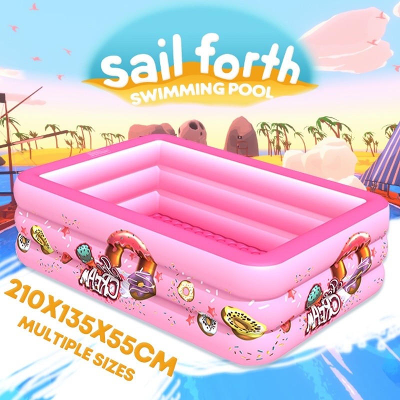 Kolam Renang Anak Jumbo 3Rings Kolam Renang Keluarga Tiup Besar Family Inflatable Swimming Pool Luar