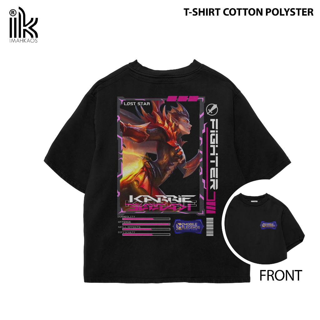 Kaos StreetWear Hero ML (KARRIE 1) Bisa Request Hero - Housemith - Kaos Hero Mobile Legends Kaos Pen