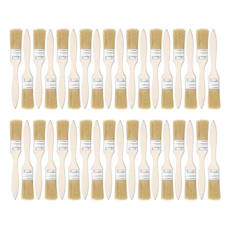 

36 Pack of 1 Inch (24mm) Paint Brushes and Chip Paint Brushes for Paint Stains Varnishes Glues and Gesso Drop Ship
