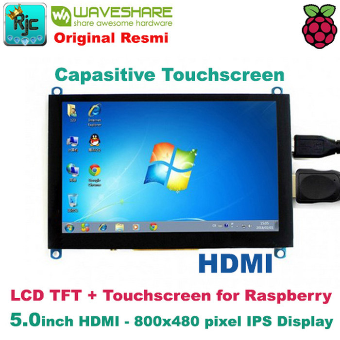 AMD99 LCD WAVESHARE 5 5 inch HDMI IPS LCD Capasitive Touchscreen Raspberry
