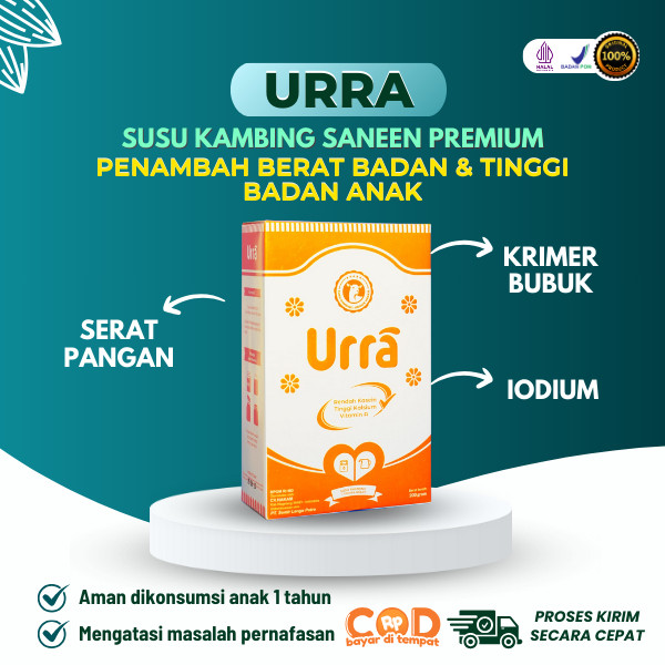 

SUSU URRA Susu Kambing Saneen Bubuk Premium Penambah Berat Badan I Halal BPOM 200g