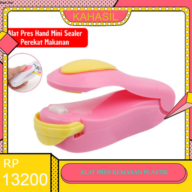 KAHASIL - Alat Pres Perekat Kemasan Plastik Snack Makanan Elektrik Hand Mini Sealer Portable