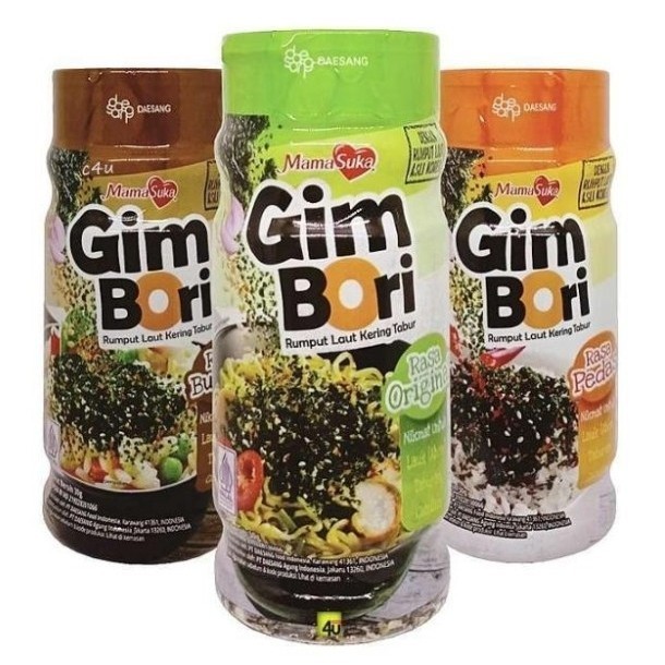 

MAMASUKA GIM BORI / RUMPUT LAUT KERING TABUR (Botol 30g)