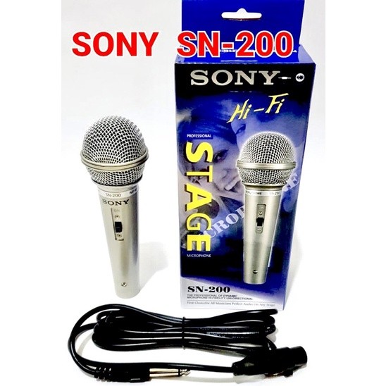 MICROPHONE MIC MIK KABEL SONY SN-200 MICROPHONE KABEL SONY DYNAMIC