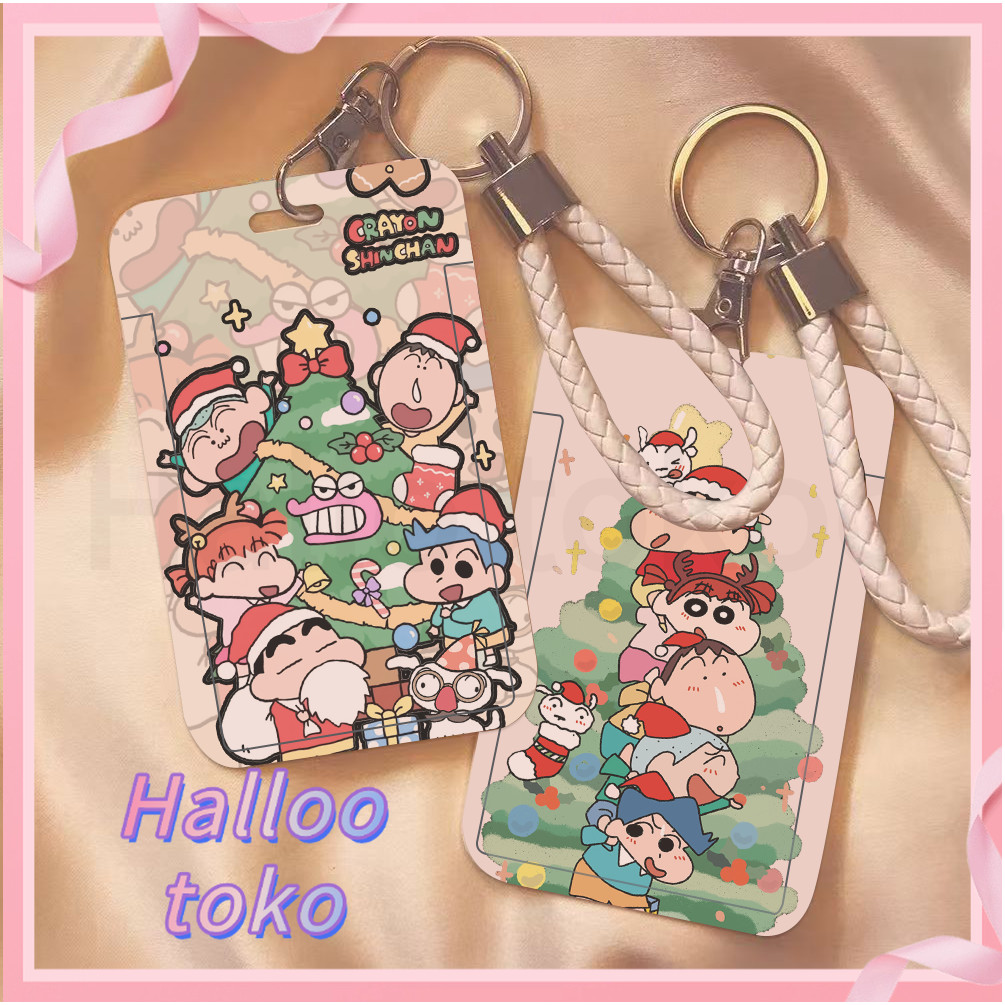 

ID CARD HOLDER MOTIF KAWAII TEMPAT KARTU PHOTOCARD PHOTO CARD Pelindung + Tali,Xiao Xin merayakan Natal bersama teman-temannya