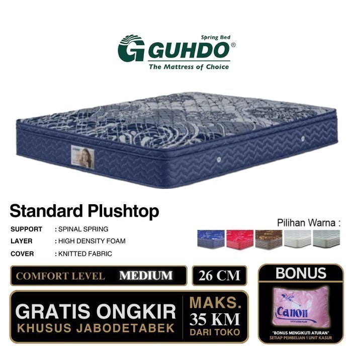 Kasur Springbed GUHDO Standard Plushtop 180x200 [Kasur Saja]