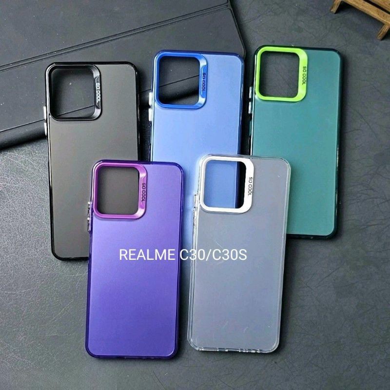 REALME C30 CASE SOCOOL CASING IMD HYBRID PLATE HOLOGRAM REALME C30 C30S iStore