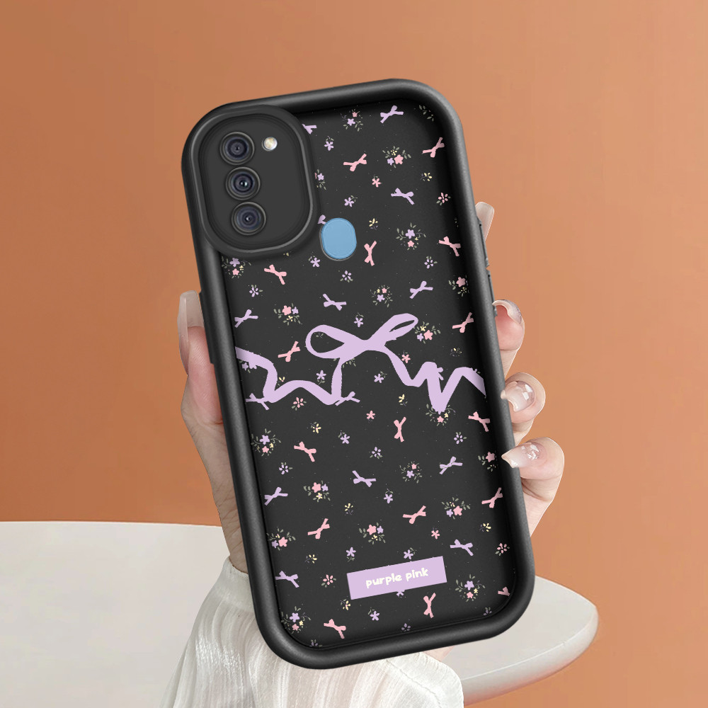 Casing Hp Untuk Compitable With Samsung A11 M11 Exquisite Butterfly Bow Flower Pattern Soft Silicone
