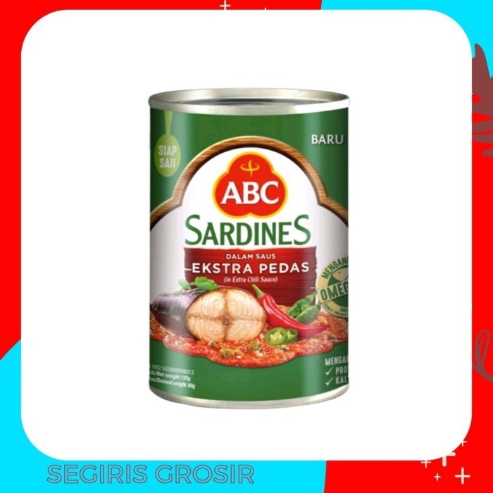 

ABC SARDINES EKSTRA PEDAS 155G Harga Termurah