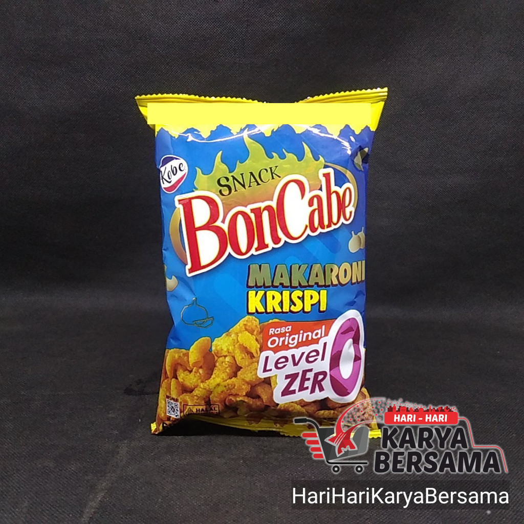 

MAKANAN RINGAN KOBE SNACK BON CABE MAKARONI KRISPI RASA ORIGINAL LEVEL 0 ZERO 60GR