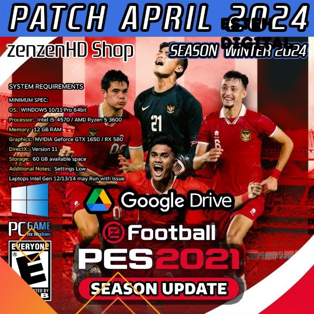 EFOOTBALL PES 2021 ID + LIGA BRI | Season Update Terbaru PC Games ES TEHH
