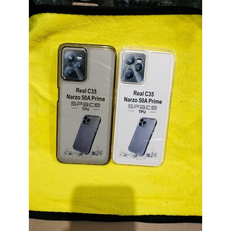 Softcase Casing REALME C35 Selikon Bening Trasparan Pelindung belakang HP+Camera