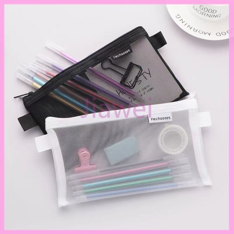

Jiawei Large-Capacity Transparent Pencil Case Student Stationery Storage Bag/Tas pensil transparan sederhana