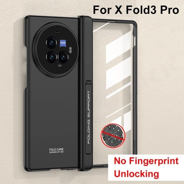 Case Vivo X Fold 3 Pro Magnetic Hinge Kickstand - Hitam
