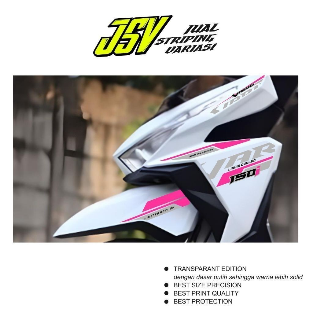 Stiker Vario List Motif Vietnam  | Striping Polet Vario led 125/150 Tahun 2014/2015/2016/2017 Hot wh