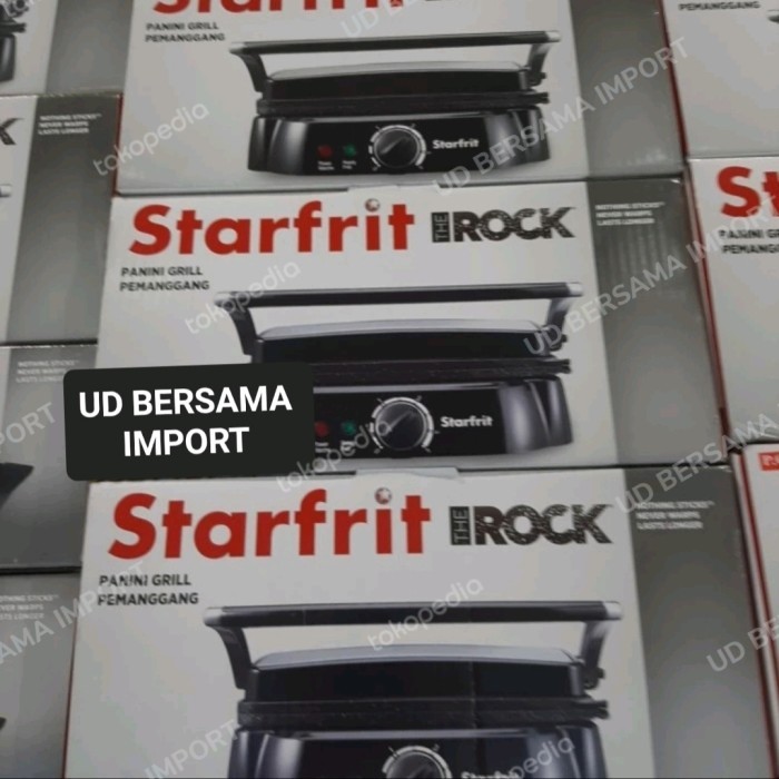 bbq grill pan kompor wajan pemanggang listrik starfrit panini the rock