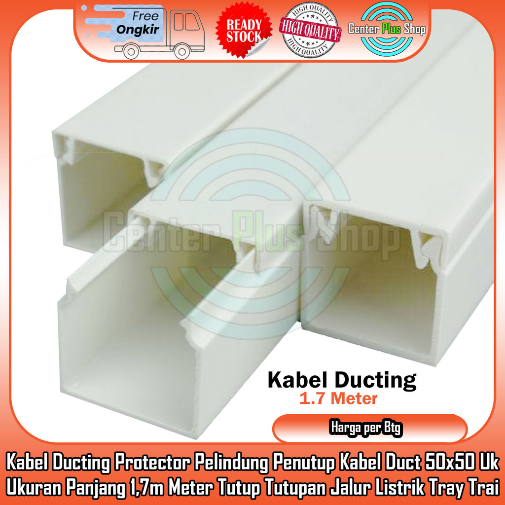 Kabel Ducting Protector Pelindung Penutup Kable Duct PSD 10x15 16x16 25x25 50x100 50x50 60x60 100x10