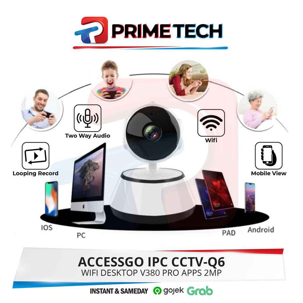 CCTV IP Camera Q6 ACCESSGO V380 apps - PrimeTech