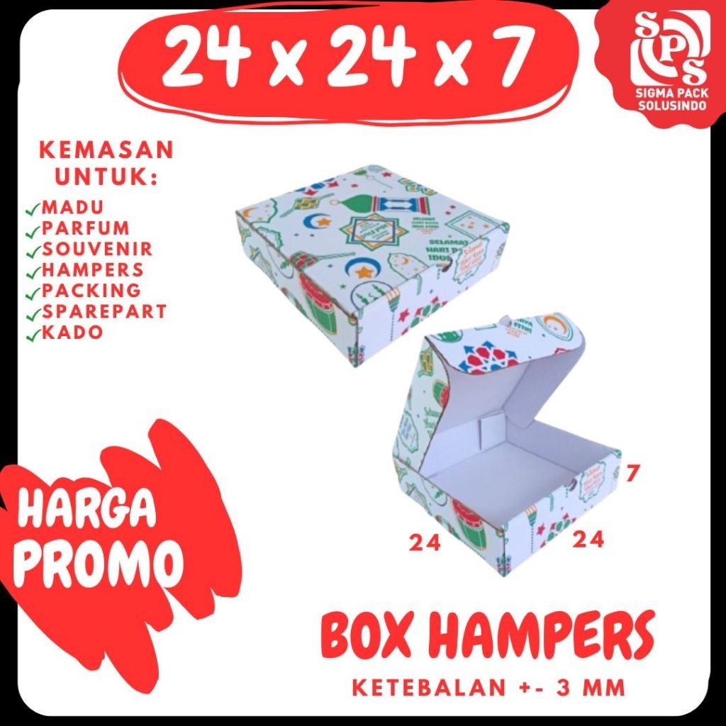 

Kardus Hampers 24x24x7 LD Box Ied Mubarok Dus Idul Fitri Lebaran Packing Kotak Kemasan Karton MEDIAPACK