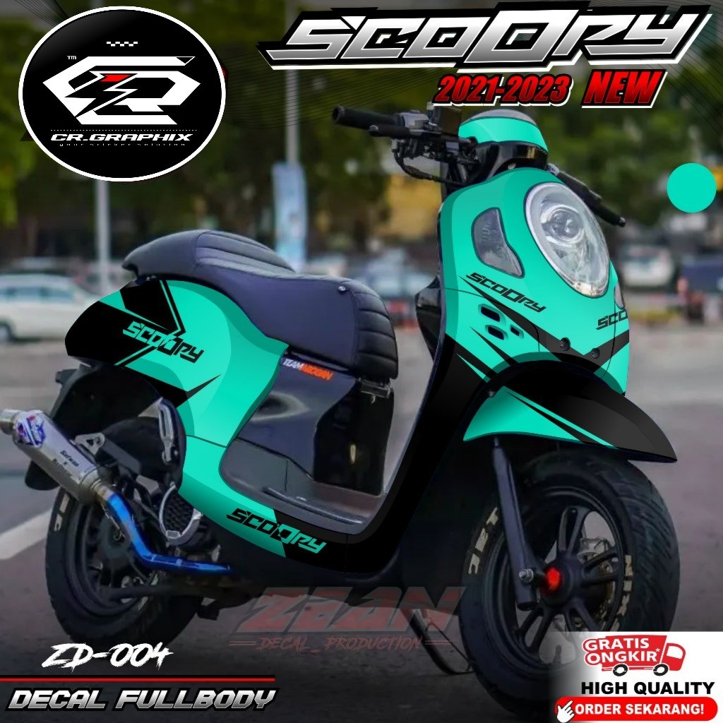 Sticker Motor Scoopy New 2021 2022 2023 2024 Full Body - Sticker Skotlet Variasi New Scoopy Prestige
