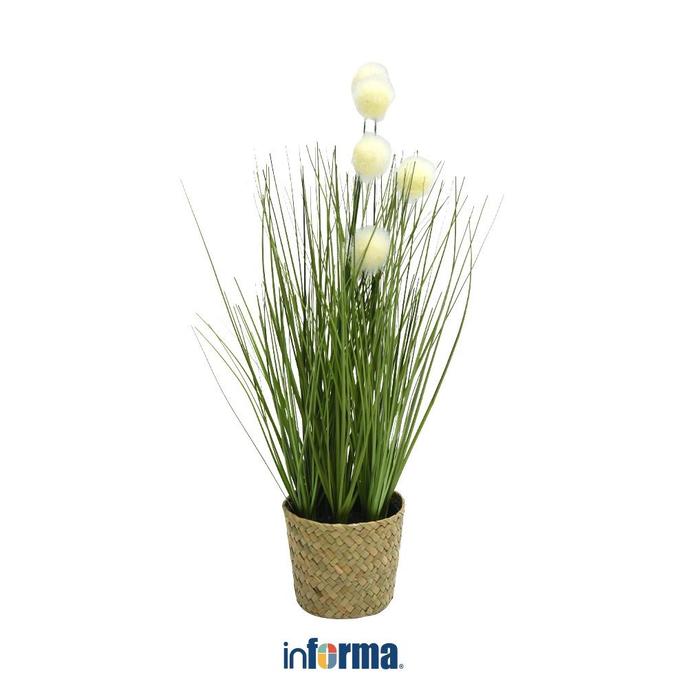 Informa 46 cm Tanaman Artifisial Dengan Pot Z4D Tumbuhan Tanaman Buatan Dekorasi Plant Sintetis Paja