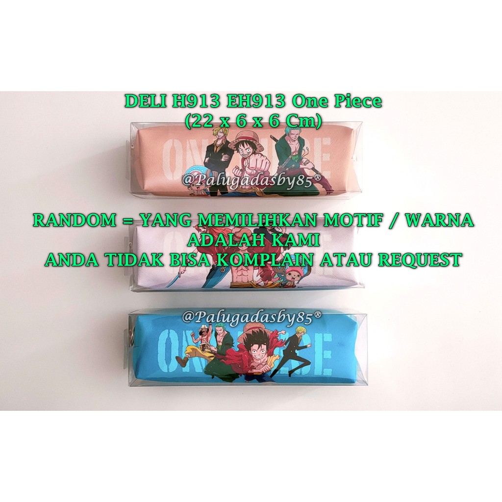 

(1 Biji) GROSIR Tempat Pensil Resleting DELI H913 One Piece 22*6*6 Cm / Kotak Pensil Deli EH913