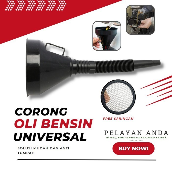Corong Minyak Bensin Oli Selang Fleksibel