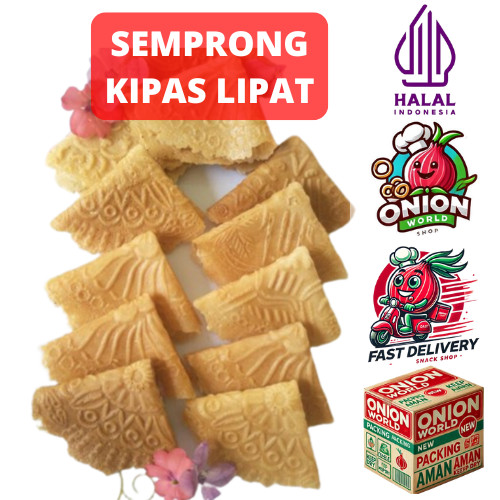 UWD KUE SEMPRONG KIPAS LIPAT 1KG Kue Semprong Kekinian Kue Semprong Kiloan Viral Kue Semprong Wijen