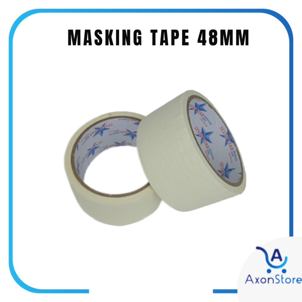 

STAR TAPE Isolasi Kertas 48mm x 12m Masking Tape 24mm Selotip Murah