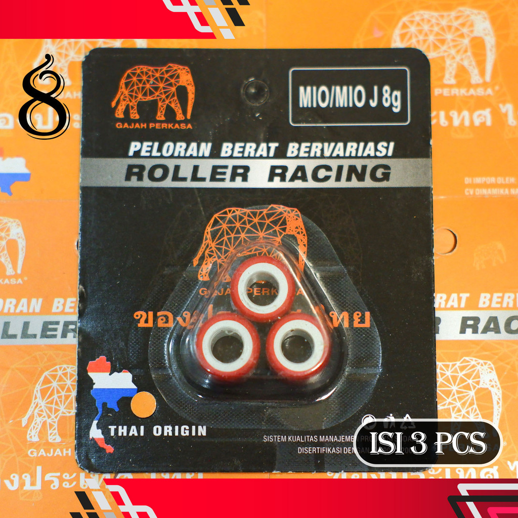 Roller Racing 8 Gram Yamaha Mio Smile / Soul GT / J / Sporty / X Ride / Fino / Nouvo Thor