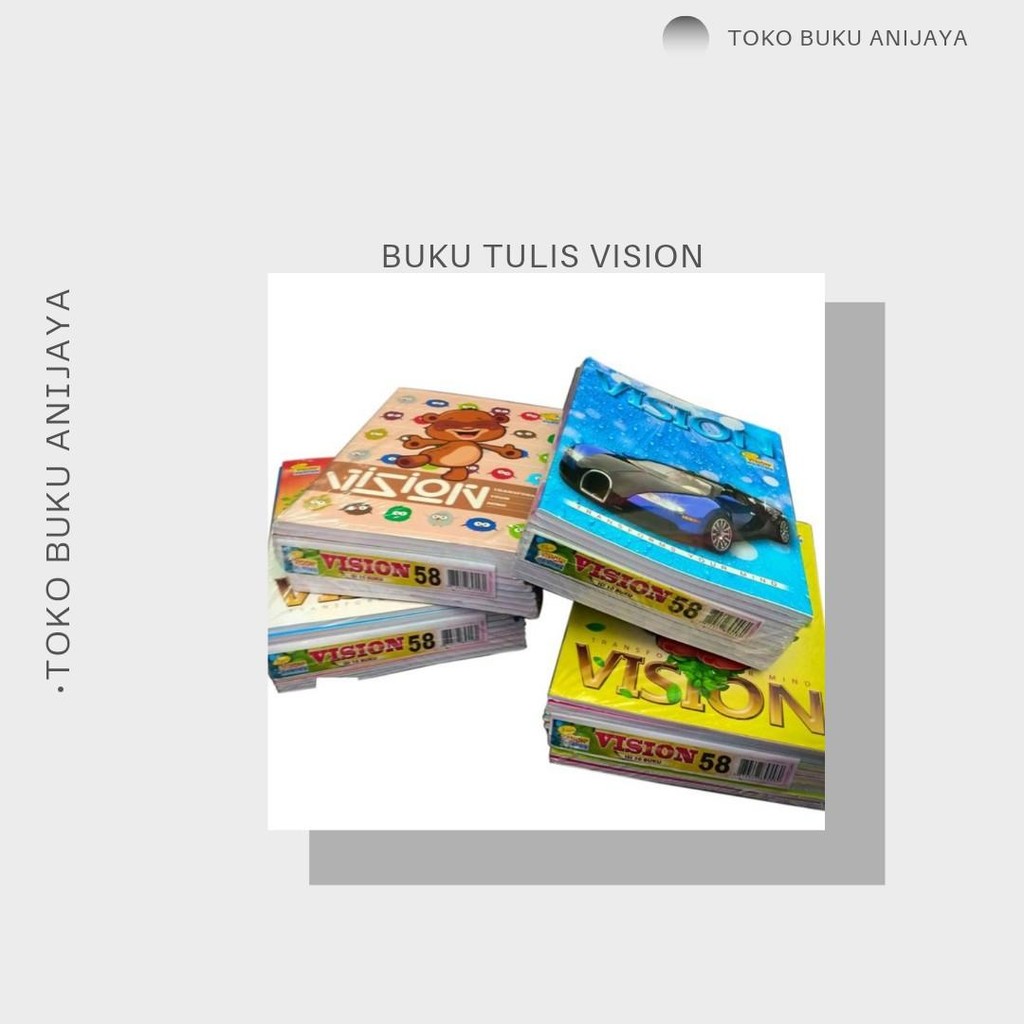 

BUKU TULIS VISION KARAKTER LUCU 1PAK ISI 10PCS[38LEMBAR] Paper Stationery