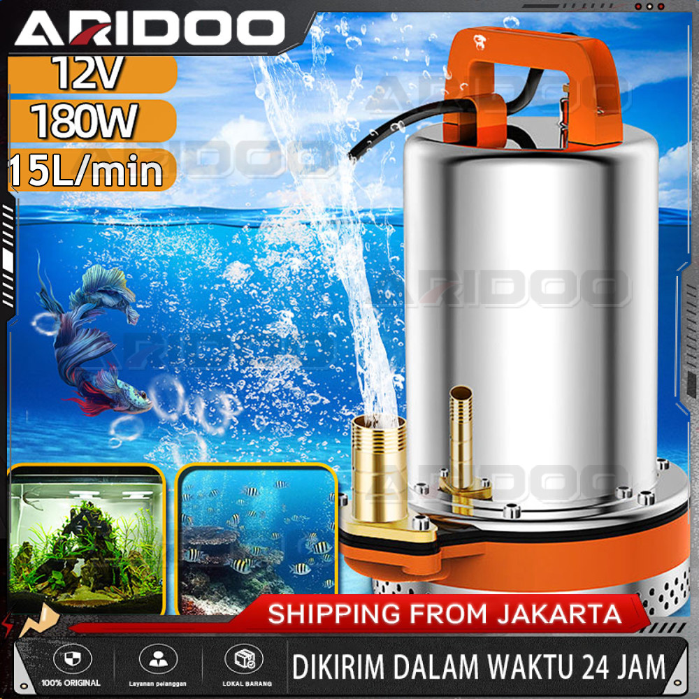 Mesin Pompa Air Kolam Celup Submersible Water Pump Air Celup Pompa Air Celup DC12V